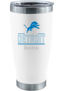 Detroit Lions 20 oz Classic Crew Stainless Steel Tumbler Stainless Steel Tumbler - White
