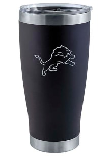 Detroit Lions 20 oz Laser Etched Stainless Steel Tumbler Stainless Steel Tumbler - Black