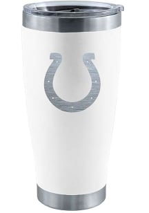 Indianapolis Colts 20 oz Laser Etched Stainless Steel Tumbler Stainless Steel Tumbler - White