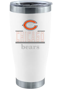Chicago Bears 20 oz Classic Crew Stainless Steel Tumbler Stainless Steel Tumbler - White