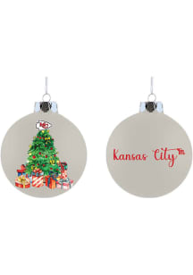Kansas City Chiefs Frosted Ornament