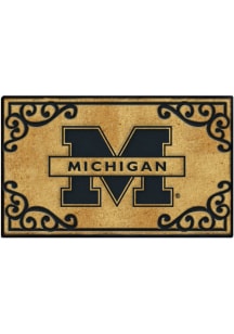 Michigan Wolverines Coir Fiber Door Mat