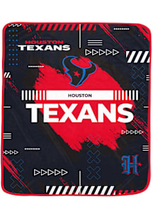 Houston Texans Twin XL Plush 65 x 90 Fleece Blanket - Navy Blue