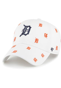 47 Detroit Tigers White Confetti Clean Up Womens Adjustable Hat