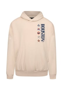 Levelwear Houston Astros Mens Tan Contact Lineup Long Sleeve Hoodie
