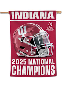 Indiana Hoosiers 2025 College Football Champions 1 Sided Banner - Crimson