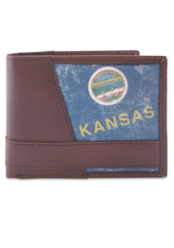 Kansas Vintage Mens Bifold Wallet