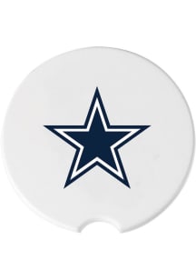 Dallas Cowboys Ceramic 2 Pack Car Coaster - White