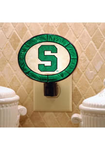 Green Michigan State Spartans Art-Glass Night Light