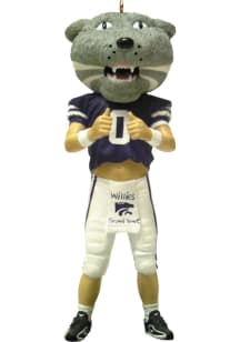 Purple K-State Wildcats Mascot Ornament