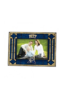 Pitt Panthers 4x6 Art Glass Horiztonal Picture Frame - Blue