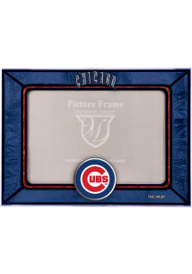 Chicago Cubs 6.5x9 inch Horizontal Art Glass Picture Frame
