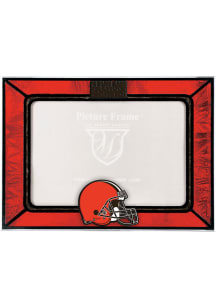 Cleveland Browns 6.5x9 inch Horizontal Art Glass Picture Frame