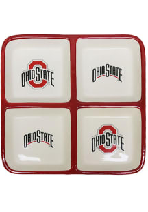 Ohio State Buckeyes 4 Section Serving Tray