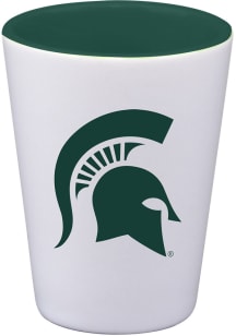 Michigan State Spartans 2oz Inner Color White Ceramic Shot Glass