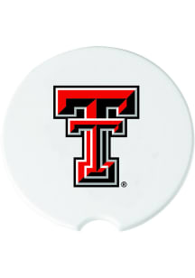 Texas Tech Red Raiders Ceramic 2 Pack Car Coaster - White