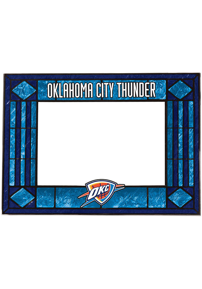 Oklahoma City Thunder Art Glass Picture Frame