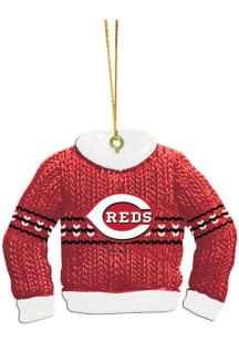 Cincinnati Reds Ugly Sweater Ornament