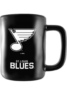 St Louis Blues 15oz Black Etched Mug