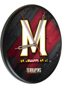 Black Maryland Terrapins Printed Wall Clock