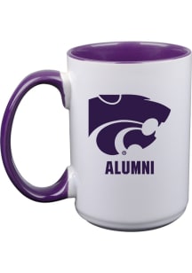 White K-State Wildcats 15oz Alumni Ceramic Mug