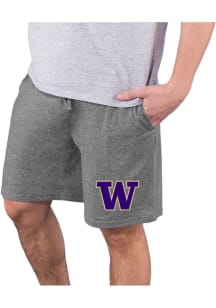 Mens Washington Huskies Charcoal Concepts Sport Quest Shorts