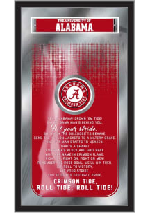 Alabama Crimson Tide Fight Song Hanging Back Bar Mirror