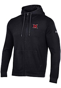 Under Armour Miami RedHawks Mens Black All Day Long Sleeve Full Zip Jacket