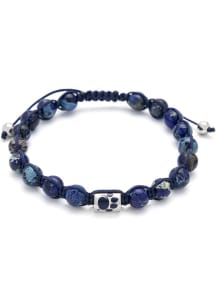 Stainless Steel Beaded Thread Penn State Nittany Lions Mens Bracelet - Navy Blue