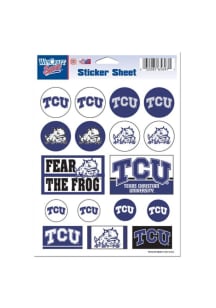 TCU Horned Frogs 5x7 Sheet of Stickers
