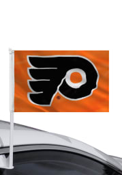Philadelphia Flyers 11x14 Orange Polyester Car Flag - Orange