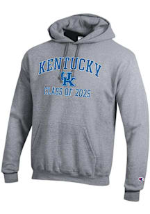 Champion Kentucky Wildcats Mens Grey Class of 2025 Text Powerblend Long Sleeve Hoodie