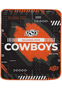 Oklahoma State Cowboys Twin XL Plush 65 x 90 Fleece Blanket - Orange
