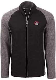 Cutter and Buck Winston-Salem State University Mens Black Adapt Eco Big and Tall Light Weight Jack..