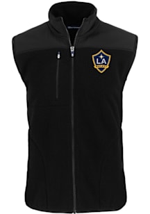 Cutter and Buck LA Galaxy Big and Tall Black Cascade Sherpa Mens Vest