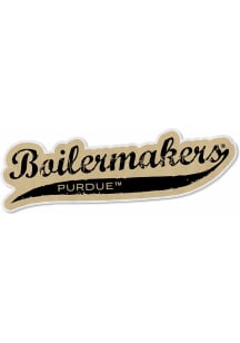 Gold Purdue Boilermakers Distressed Team Logo Pennant
