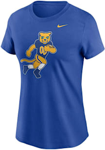 Nike Pitt Panthers Womens Blue Football Roc Short Sleeve T-Shirt