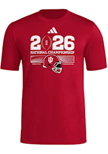 Adidas Indiana Hoosiers Crimson 2025 CFP National Championship Bound Short Sleeve T Shirt