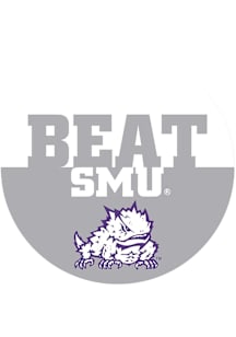 TCU Horned Frogs 3" Beat SMU Button - Purple