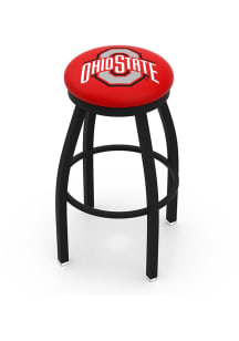 Black Ohio State Buckeyes Black Pub Stool