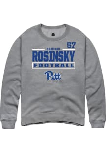 Cameron Rosinsky Rally Mens Graphite Pitt Panthers NIL Stacked Box Player Crew