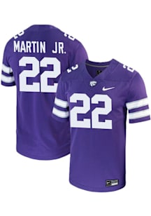 Antonio Martin Jr  Nike K-State Wildcats Purple Football NIL Game Football Jersey