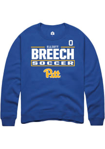 Elliott Breech Rally Mens Blue Pitt Panthers NIL Stacked Box Player Crew