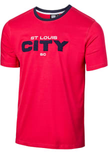 St Louis City SC Red Terry Wordmark Short Sleeve Fashion T Shirt
