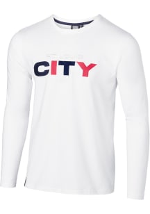 St Louis City SC Mens White Tatami Kangaroo Long Sleeve Fashion Sweatshirt