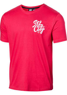 St Louis City SC Red Chain-Stitch Short Sleeve Fashion T Shirt