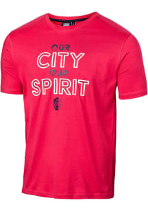St Louis City SC Red Dual Level Print Short Sleeve Fashion T Shirt