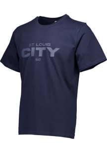 St Louis City SC Navy Blue Tonal Wordmark Long Sleeve Fashion T Shirt
