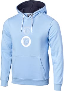 Sporting Kansas City Mens Light Blue Stack Tonal Logo Fashion Hood