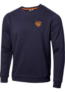 FC Cincinnati Mens Navy Blue Left Chest Tonal Logo Long Sleeve Fashion Sweatshirt